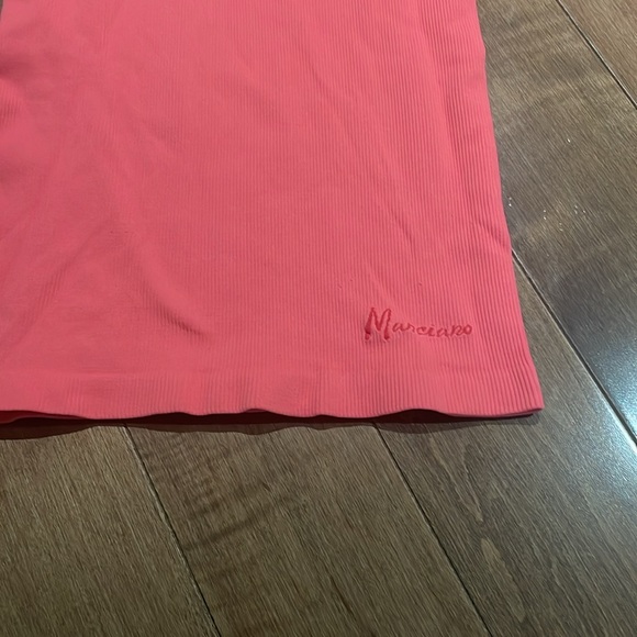 Marciano coral color tight t-shirt dress - Picture 2 of 4